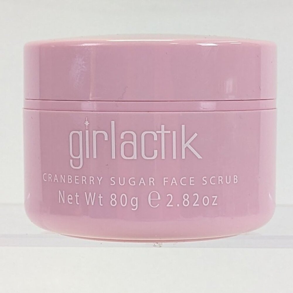 Girlactik Cranberry Sugar Face Scrub 80g Exfoliating & Hydrating Skincare Pink J